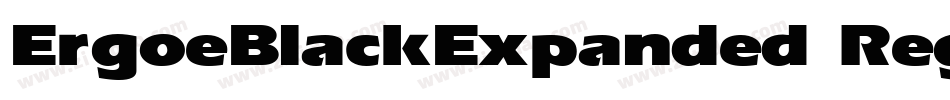 ErgoeBlackExpanded Regular字体转换